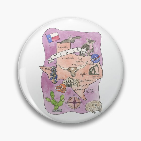 Item preview, Map of Texas - State Map designed and sold by Platinumfrog.