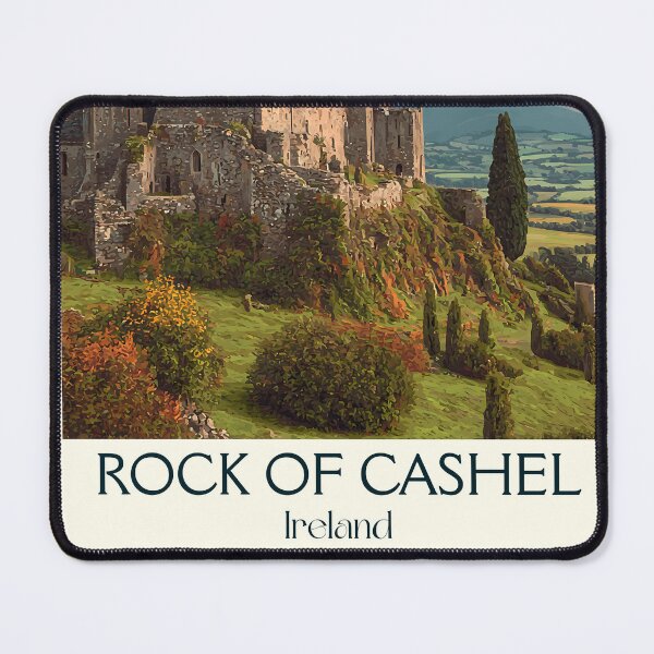 Item preview, Rock of Cashel Poster – Crowned Hilltop & Clouded Skies designed and sold by TuncGK.