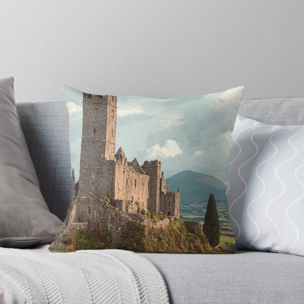 Item preview, Rock of Cashel Poster – Crowned Hilltop & Clouded Skies designed and sold by TuncGK.