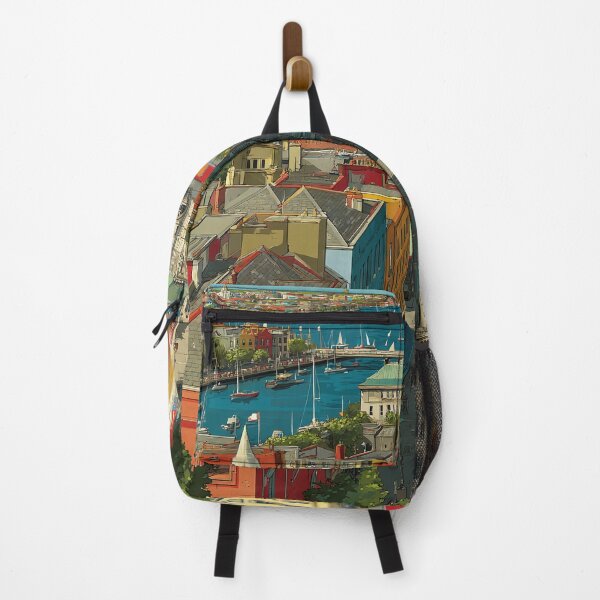 Item preview, Cork City Poster – Hilly Streets & Rooftop Views Over the Lee designed and sold by TuncGK.