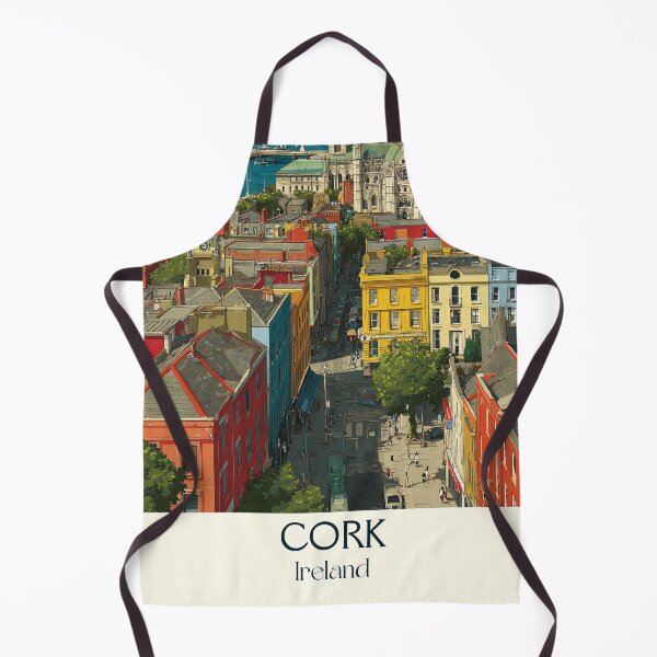Item preview, Cork City Poster – Hilly Streets & Rooftop Views Over the Lee designed and sold by TuncGK.