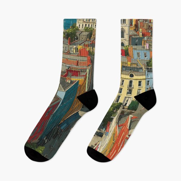 Item preview, Cork City Poster – Hilly Streets & Rooftop Views Over the Lee designed and sold by TuncGK.