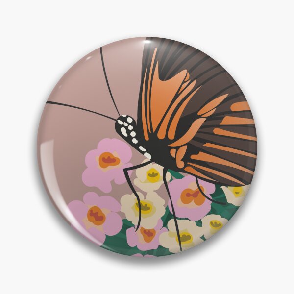 Aperçu de l'œuvre Papillon sur des fleurs créée et vendue par Flyingwall.