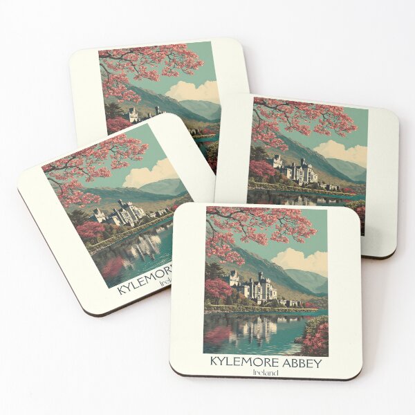 Item preview, Kylemore Abbey Poster – Spring Blooms by the Lakeside Castle designed and sold by TuncGK.