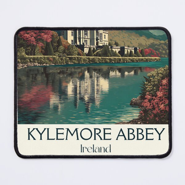Item preview, Kylemore Abbey Poster – Spring Blooms by the Lakeside Castle designed and sold by TuncGK.