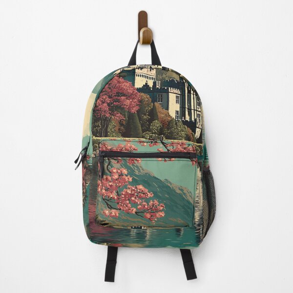 Item preview, Kylemore Abbey Poster – Spring Blooms by the Lakeside Castle designed and sold by TuncGK.