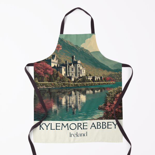 Item preview, Kylemore Abbey Poster – Spring Blooms by the Lakeside Castle designed and sold by TuncGK.