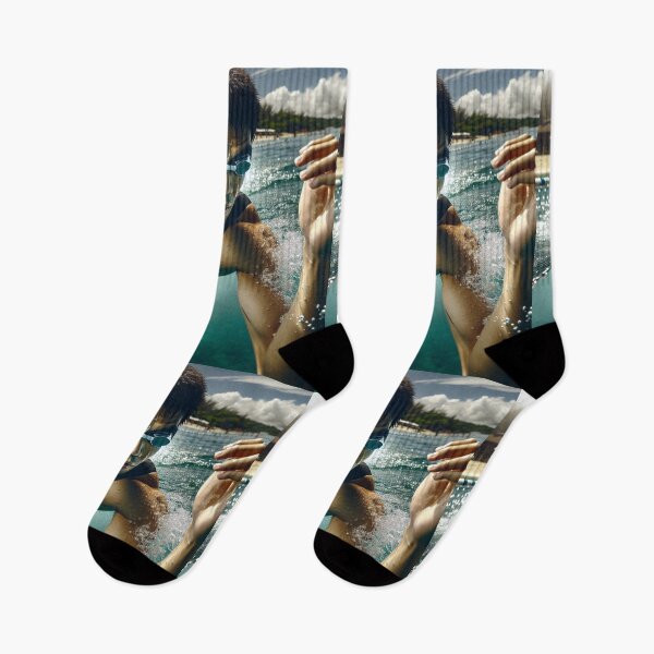 Item preview, “POWER THROUGH THE WATER” designed and sold by Triathlongram.