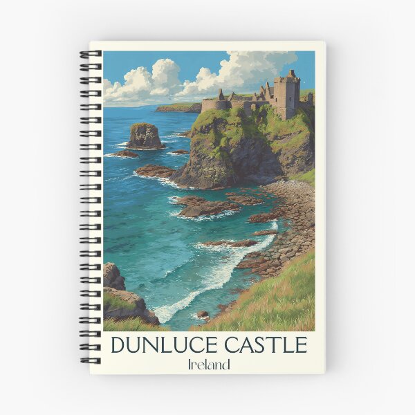 Item preview, Dunluce Castle Poster – Crumbling Majesty by the Sea designed and sold by TuncGK.