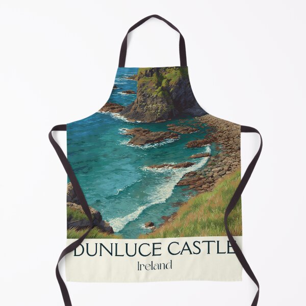 Item preview, Dunluce Castle Poster – Crumbling Majesty by the Sea designed and sold by TuncGK.