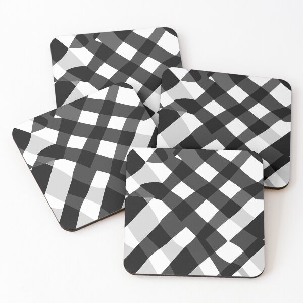 Item preview, Broken Black and White Check  - Summer 2025 Geometric funnny design designed and sold by WorldByEsi.