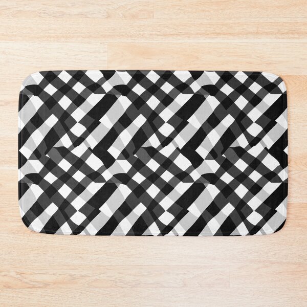 Item preview, Broken Black and White Check  - Summer 2025 Geometric funnny design designed and sold by WorldByEsi.
