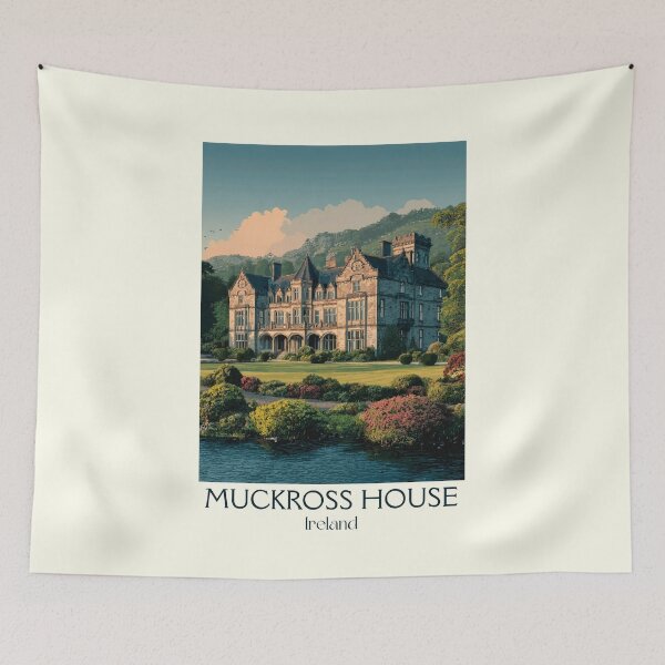 Item preview, Muckross House Poster – Manor Among the Mountains designed and sold by TuncGK.
