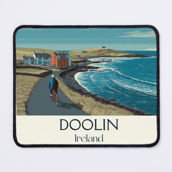 Item preview, Doolin Coast Poster – Cloudy Skies Over Quiet Shores designed and sold by TuncGK.
