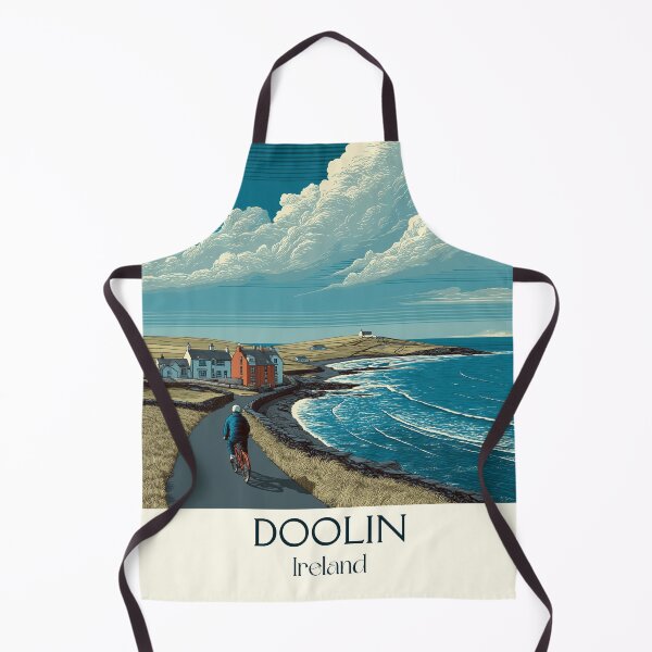 Item preview, Doolin Coast Poster – Cloudy Skies Over Quiet Shores designed and sold by TuncGK.