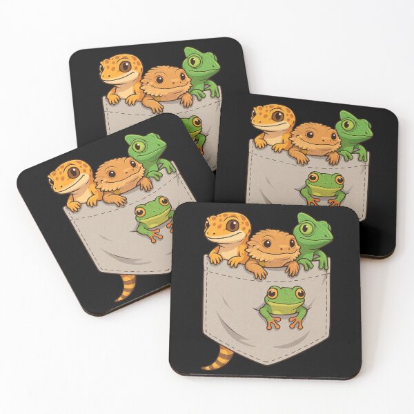 Item preview, Cute Pocket Reptiles – Funny Lizard Gang designed and sold by Design_Your_Day.