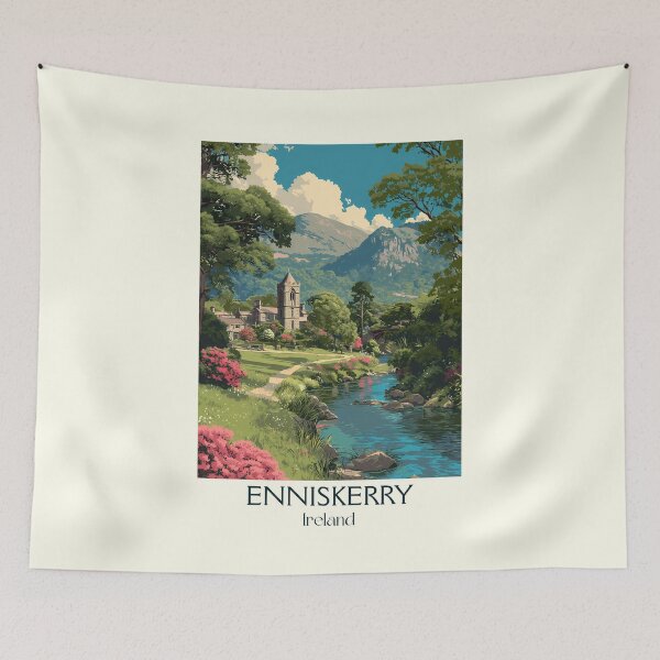 Item preview, Enniskerry Poster – Garden Walk & Countryside Peace designed and sold by TuncGK.