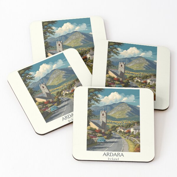 Item preview, Ardara Poster – Church Tower & Rolling Donegal Hills designed and sold by TuncGK.