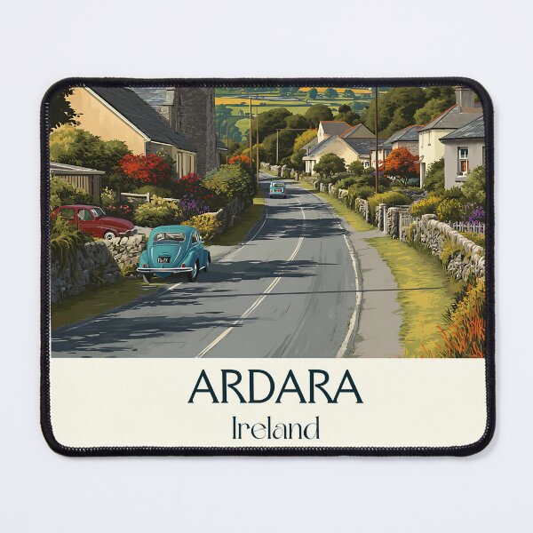 Item preview, Ardara Poster – Church Tower & Rolling Donegal Hills designed and sold by TuncGK.
