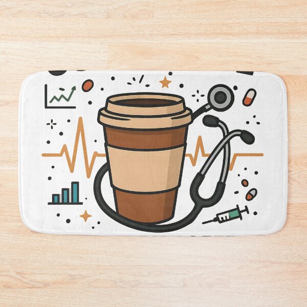 Item preview, Scrub Life Nurse Week Design | “Fueled by Coffee & Chaos” | Funny Nurse Gift | Stethoscope Coffee Cup Vector designed and sold by WAUZ.