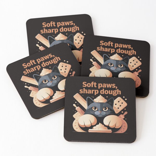 Item preview, Soft Paws Sharp Dough – Kitty Biscuits Bakery designed and sold by Slavicsoul.