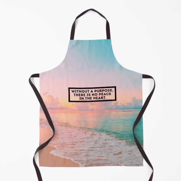 Item preview, Inspirational Beach Quote Design #2 – Without a Purpose There Is No Peace in the Heart – AI Photo Art for Mindful Living designed and sold by knalpot-design.