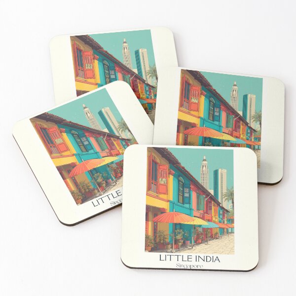 Item preview, Little India Poster – Vibrant Facades & Cultural Color designed and sold by TuncGK.