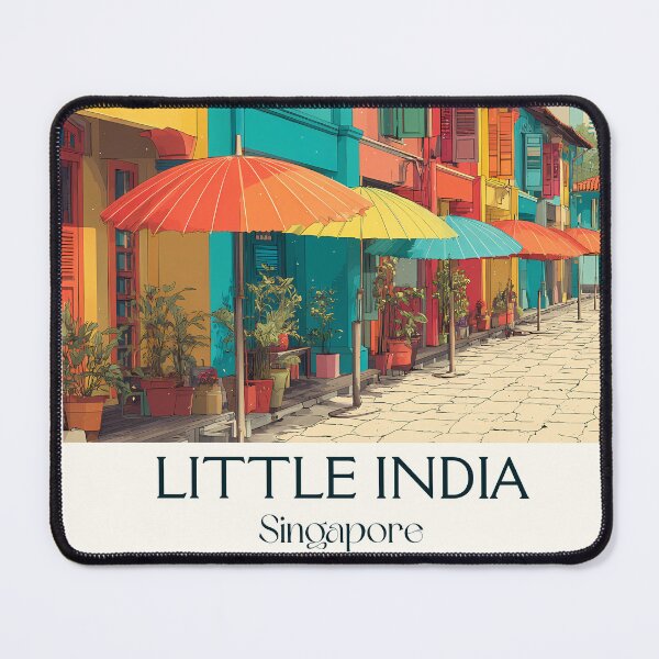 Item preview, Little India Poster – Vibrant Facades & Cultural Color designed and sold by TuncGK.