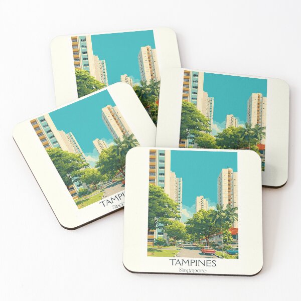 Item preview, Tampines Poster – Lush Greenery Meets Urban Living designed and sold by TuncGK.
