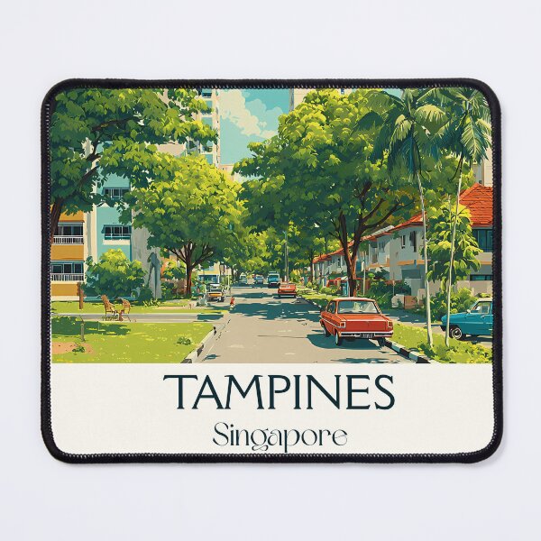 Item preview, Tampines Poster – Lush Greenery Meets Urban Living designed and sold by TuncGK.