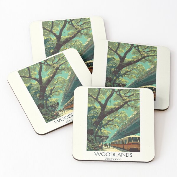 Item preview, Woodlands Poster – Forest Canopy & MRT Motion designed and sold by TuncGK.