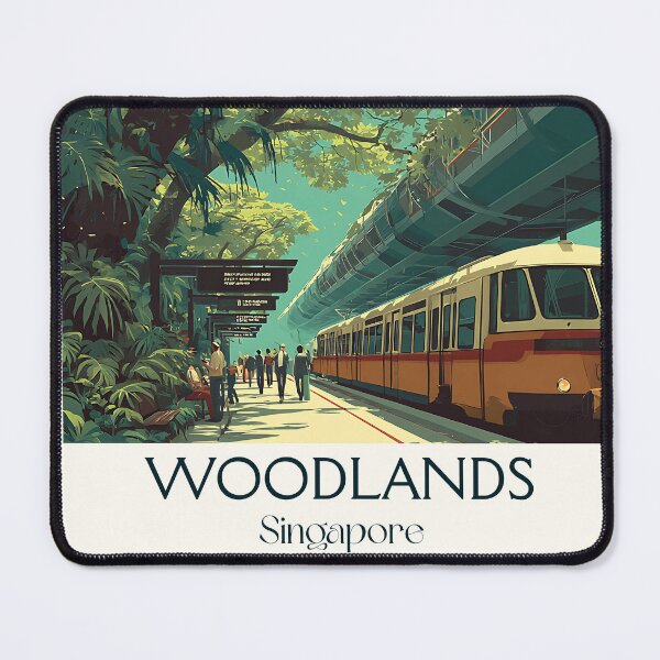 Item preview, Woodlands Poster – Forest Canopy & MRT Motion designed and sold by TuncGK.