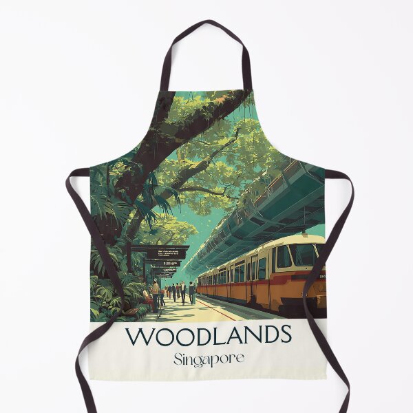 Item preview, Woodlands Poster – Forest Canopy & MRT Motion designed and sold by TuncGK.