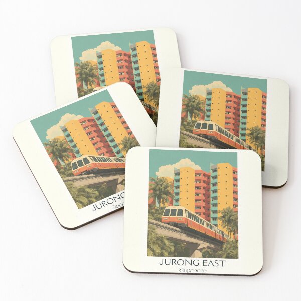 Item preview, Jurong East Poster – High-Rise Views & Elevated Trains designed and sold by TuncGK.
