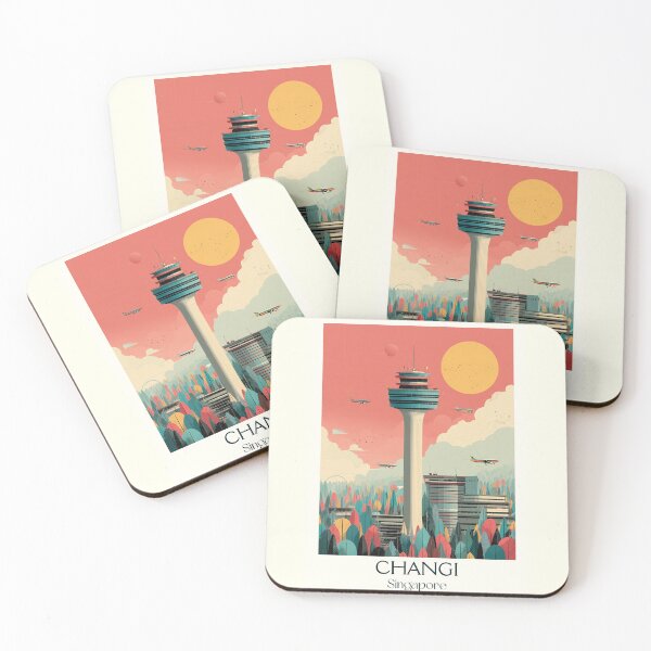 Item preview, Changi Poster – Control Tower & Tropical Horizon designed and sold by TuncGK.