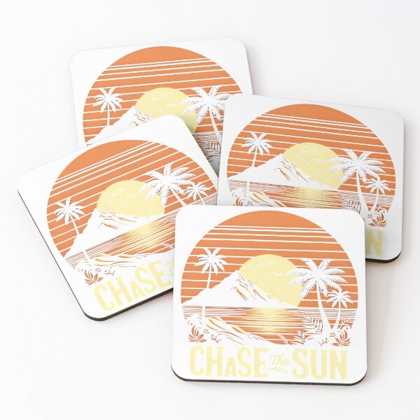Item preview,  Chase the Sun – Vintage Sunset Mountain & Palm Adventure Tee, best outfit for you, summer stickers designed and sold by beyond-canvas.