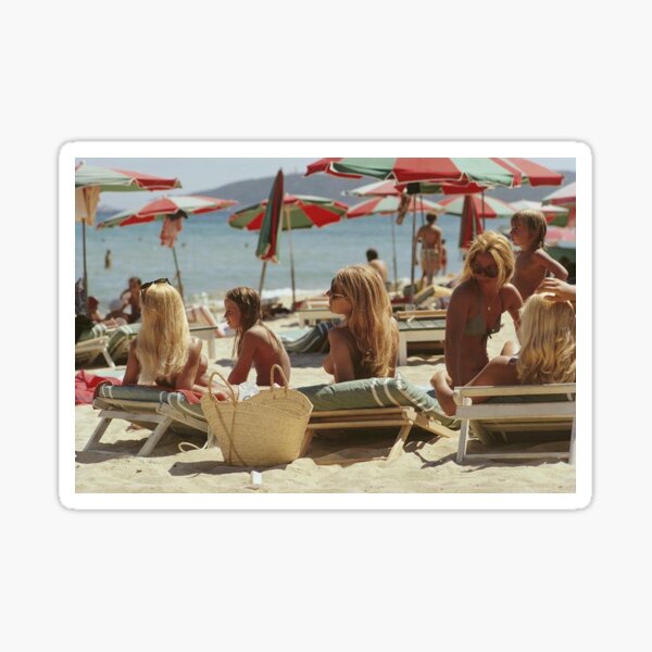 Item preview, Saint-Tropez Beach, Slim Aarons designed and sold by Ceremonials-.