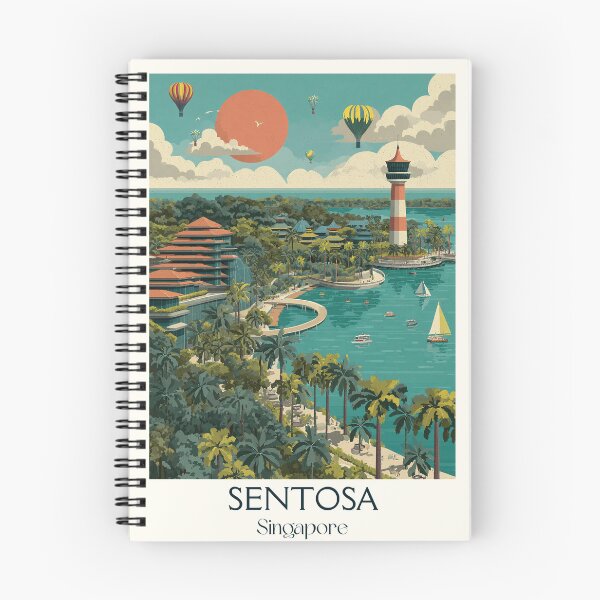 Item preview, Sentosa Island Poster – Coastal View & Tropical Escape designed and sold by TuncGK.