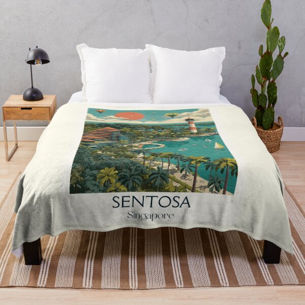 Item preview, Sentosa Island Poster – Coastal View & Tropical Escape designed and sold by TuncGK.