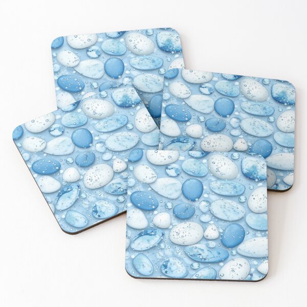 Item preview, Pebbles on the beach - Summer 2025 ocean sea design, irregular pattern designed and sold by WorldByEsi.