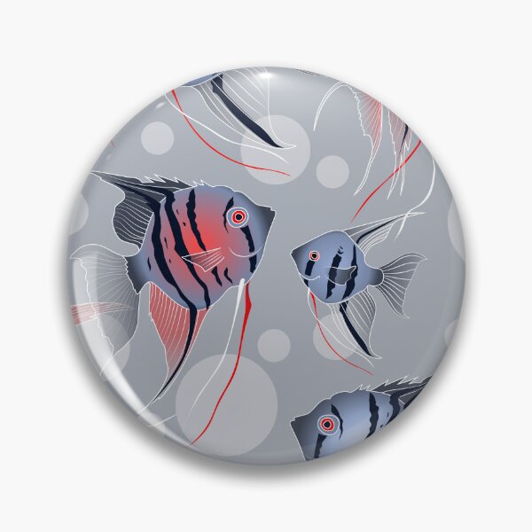 Item preview, angelfish - grey-red designed and sold by kobyakov.