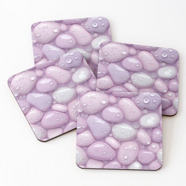 Item preview, Wet Pebbles on the beach - Summer 2025 ocean sea design, irregular pattern designed and sold by WorldByEsi.