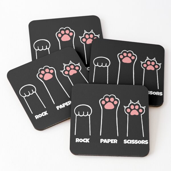 Item preview, Cute Cat Paw Rock Paper Scissors – Funny Animal Lover Game Tee designed and sold by Barkotee.