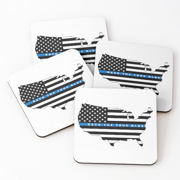 Item preview, American Flag Continent Outline Back The True Blue designed and sold by JJOldaker.