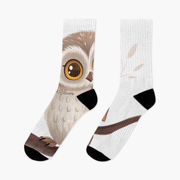 Item preview, Wisdom in Feathers – Adorable Owl Illustration designed and sold by Melia-Store.