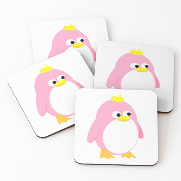 Item preview, Royal Kawaii Pink Penguin with Crown designed and sold by Blueprint&co.