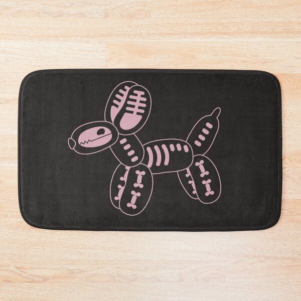 Item preview, Skeleton Balloon Dog | Summerween Cute Spooky Dog Art in Pink and Black designed and sold by Amimi-Makes.
