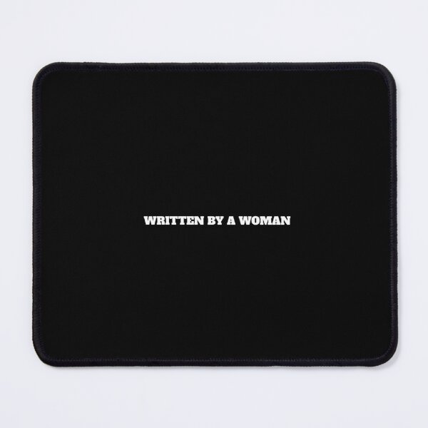 Item preview, WRITTEN BY A WOMAN designed and sold by Minimalist Quotes and Sayings.