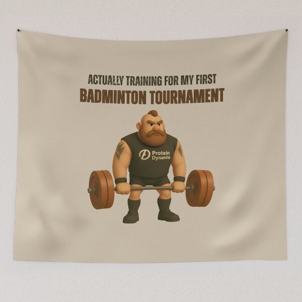 Item preview, Training for my first Badminton Tournament designed and sold by SH3RL0CKK.