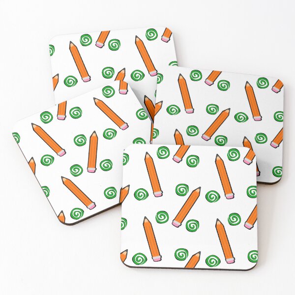 Item preview, Cartoon Pencil & Spiral Doodle Pattern – Fun Back to School Stationery Design designed and sold by BLeePCreations.
